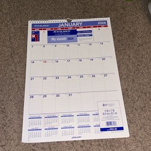 2024 Wall/Desk Calendar Size Medium - At A Glance